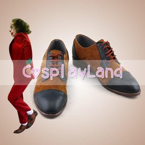 Joker Arthur Fleck Cosplay Boots Shoes Men Shoes Joker Costume Customized Accessories Halloween Party Shoes