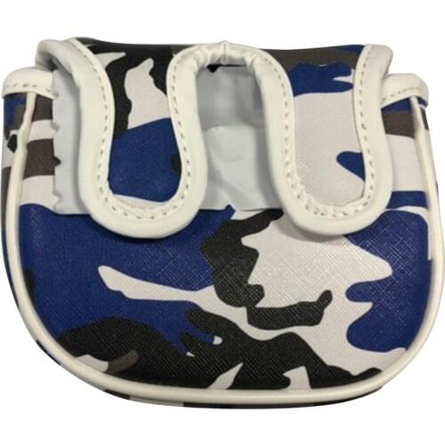 Center Shaft Cover Golf Club Mallet Putter Headcover Head Protector Protection w/ Magnetic Closure Golfer Accessories Equipment