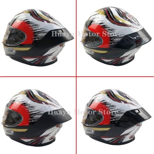 Carbon fiber appearance Motorcycle Rear Trim Helmet Spoiler Case For SHOEI Z7 NEW Z8 Accessories