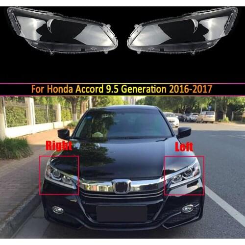 For Honda Accord 2016 2017 9.5 Generation Halogen Headlamps Glass Cover Transparent Lamp Shell Headlamp Cover Lampshell Lens