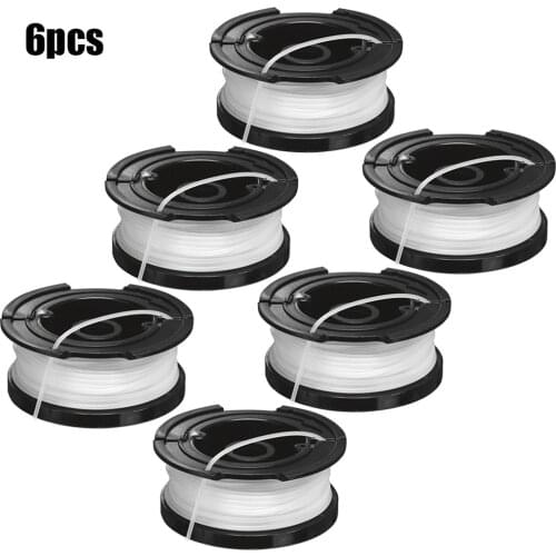 6pcs Trimmer Spool Black&Decker A6481 ST4525 ST6600 ST7000 ST7700 Garden Trimmer Spool