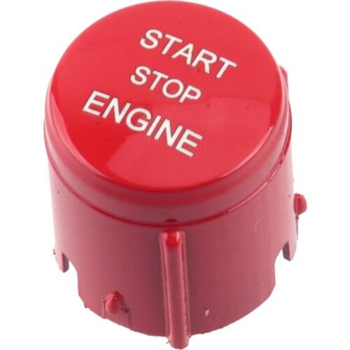 ABS Red Start Stop Engine Switch Cover Cap Fit for Land Rover Range Rover Sport Edition 2010 2011 2012 2013 2014 2015 2016