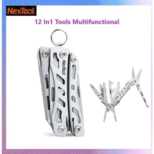 MIJIA NEXTOOL 12 In1 Tools Multifunctional Tools Blade Folding Pliers Camping Hiking Cycling Portable Scissors Opener