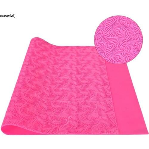 Minsunbak Warmoor Silicone Cake Fondant Mat Wedding Party Cake Biscuit Embossing Printing Decoration Baking Tools SugarCraft