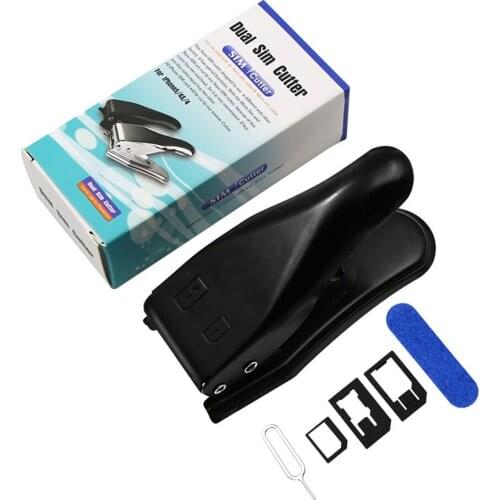 Multi-function Dual 2 in 1 Nano Micro SIM Card Cutter For Apple iPhone For HTC Nokia for Samsung Smart Phone Accessory