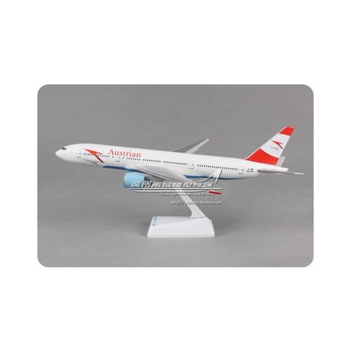 32CM Austrian Airlines Austrian Boeing B777-200 1:200 Plastic Assembly Airplane Model for Aircraft Collector Plane Model