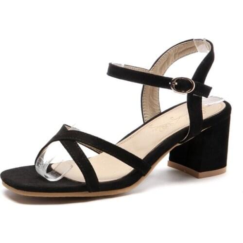 Big Size Fashion Cross strap sandals high heels sandals women shoes woman summer ladies