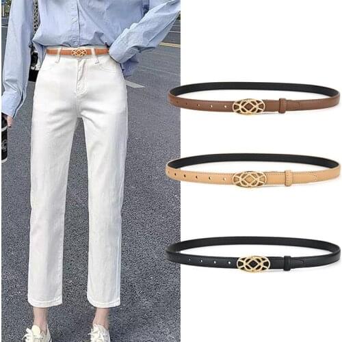 Fashion Women Waist Belt Women Slim Jeans Female Genuine Leather Comfortable Skirt Waistband Women Personality Double-sided Belt