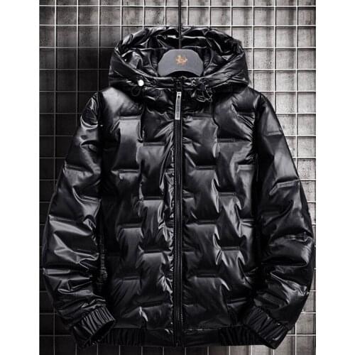 2021 Men Winter Casual Thick Warm Waterproof White duck down Parkas Men Autumn New Outwear Windproof Hat Parkas Jacket Man