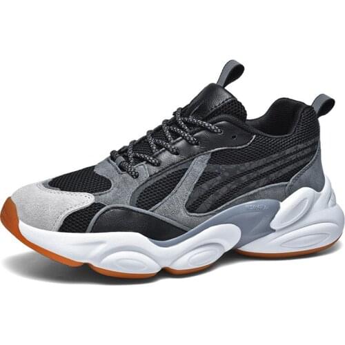 2021 Spring New Men Sports Shoes Luminous Anti Slip Breathable Fashion Male Leisure Running Shoes Thick Soled Zapatillas Hombre