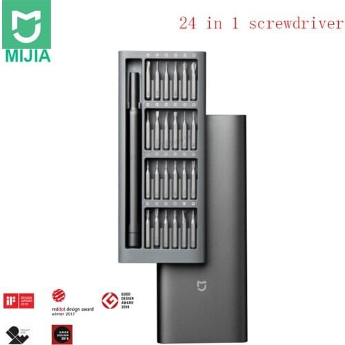 Xiaomi Mijia Wiha Screw-driver Kit 24 Precision Magnetic Bits Alluminum Box Wiha DIY Daily Use Screw Driver Set in Stock