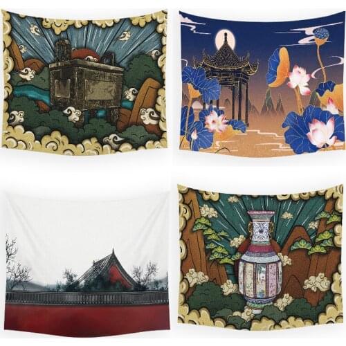 Chinese style painting witchcraft supplies macrame wall hanging mandala boho decoration home decor macrame wall tapestry home