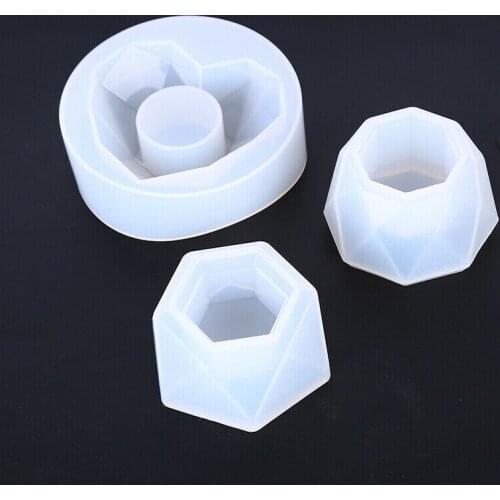 New Silicone Candle Base Holder Mold Resin Epoxy Aromatic Gypsum Candle Holder DIY Handmade Aromatic Gypsum Soap Drop Mold