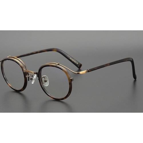 Top Quality Japanese Delicate Retro Round Glasses Frame For Men Women Classic Prescription Optical Vintage Reading Eyeglasses