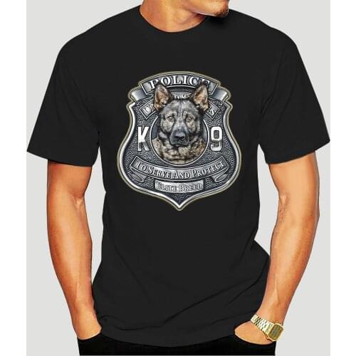 Law Enforcement T Shirt Elite Breed K9 Police Black 1932A