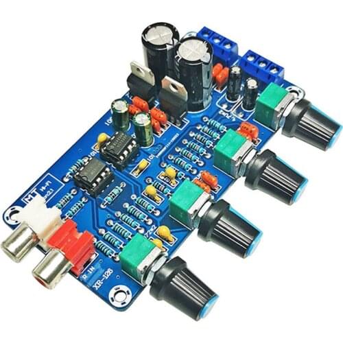 HOT-Amplifier NE5532 Preamp Preamplifier Volume Tone Control Finished Board Dual AC 12V - 18V Audio Power Amplifier Board
