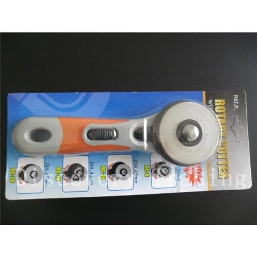 Airlfa 60MM rotary cutter handle Taiwan dafa brand with 10pcs blades , very good for cutting Fabric leather Film,Vinyl