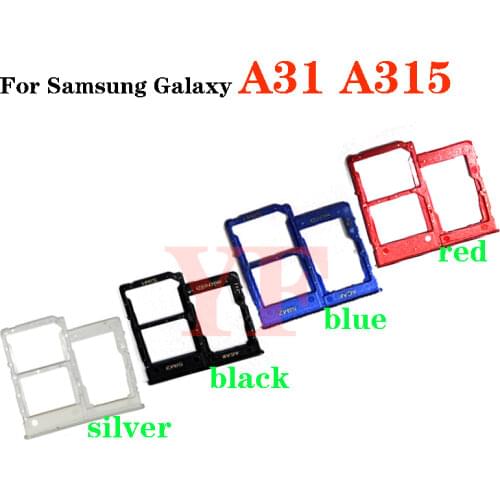 For Samsung Galaxy A31 A315F A41 A415F A51 A515F Sim Card Slot Tray Holder Sim Card Reader Socket