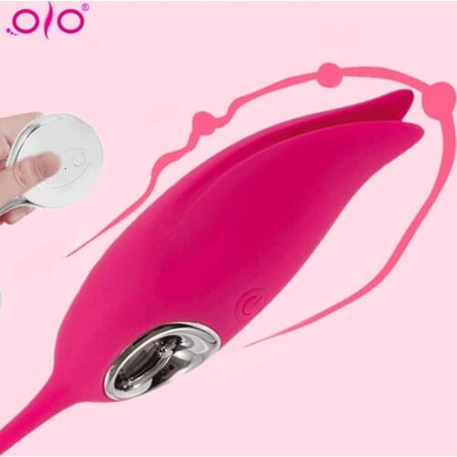 OLO Wireless remote control USB Chargeable Vibrating Egg G-sport Masturbation Device Waterproof Lips Shape Irritates Clitoris