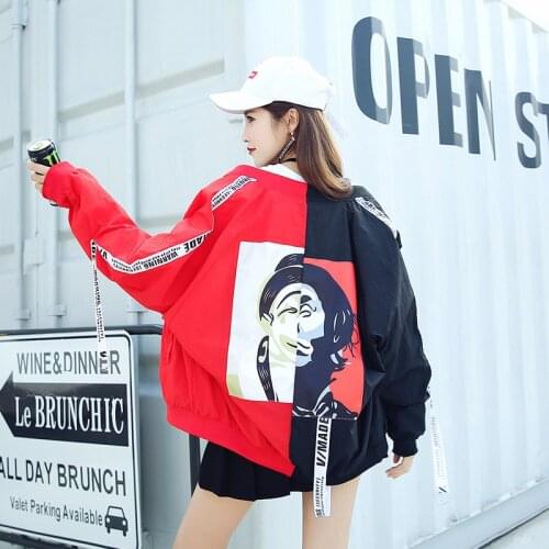 Women Jacket Coat Thin Jacket Women Hip Hop Jackets USA Size S-XXL