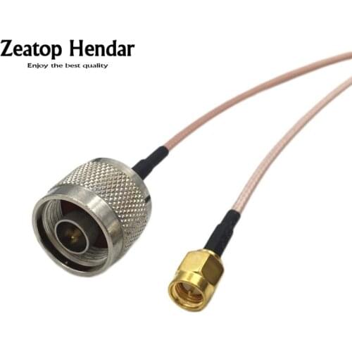 1Pcs RG316 Cable N Male Plug to SMA Male RP-SMA Jack RF Coaxial Jumper Pigtail Wire 10cm 15cm 20cm 30cm 50cm 1M 1.5M 2M