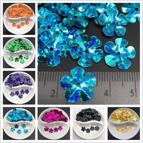 20g 14mm Cup Flower Centre Hole Loose Sequin Paillette Sewing,Wedding Craft,Women Kids DIY Garment Accessories Wholesale