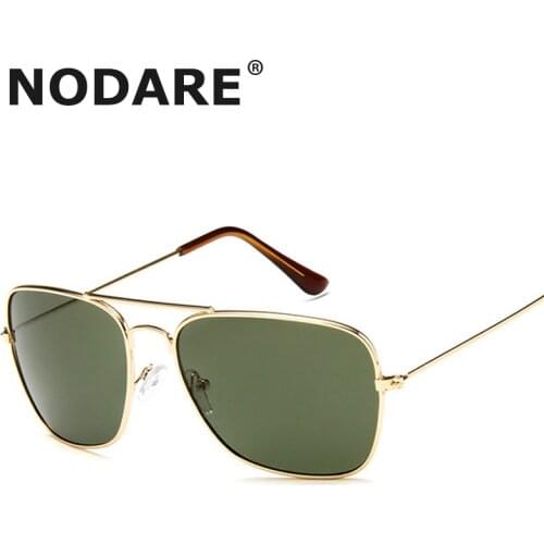 2021 Fashion CARAVAN pilot Style Sunglasses Classic Vintage Men Women Driving Fishing Square Sun Glasses Oculos De Sol UV400
