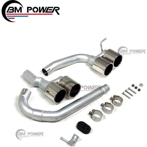 3 series F30 F35 exhaust tip fit for high quality silver carbon fiber material 3 series F30 F35 exhaust tip