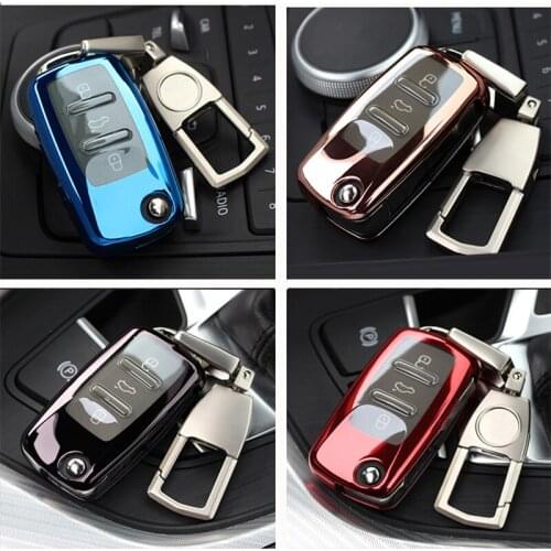 Car Key Cover Case For VW Polo Golf Passat for Skoda Octavia A5 Bora Jetta Seat Ibiza Leon Accessories