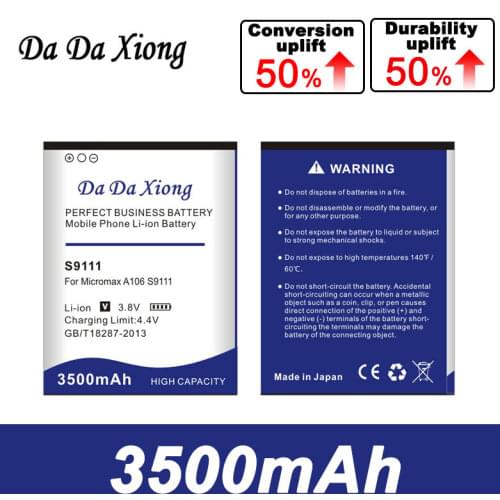 DaDaXiong 3500mAh Micromax A106 Battery for Micromax A106 s9111 battery