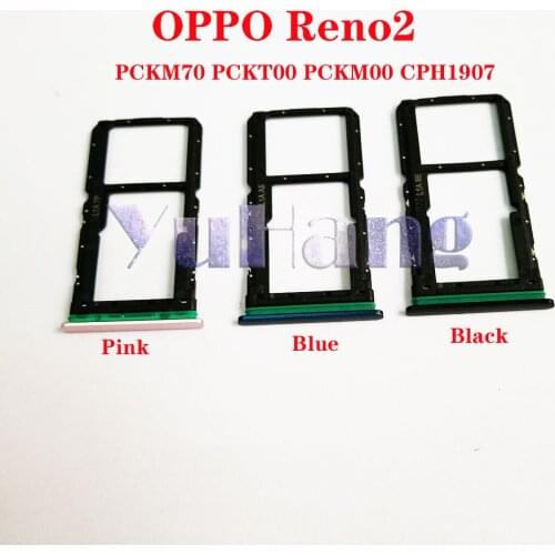 SIM Tray Holder SD Card Reader Slot Adapter for OPPO Reno2