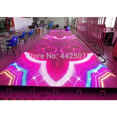 Interactive LED display floor tile screen, P4.81 (500 * 500mm) high brightness floor waterproof special stage LED screen