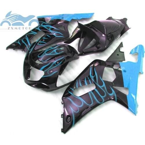 Motorcycle Fairings kit for SUZUKI K1 K2 GSXR600 GSXR 750 2001 2002 2003 sport fairing GSXR750 600 01-03 blue black ZT10