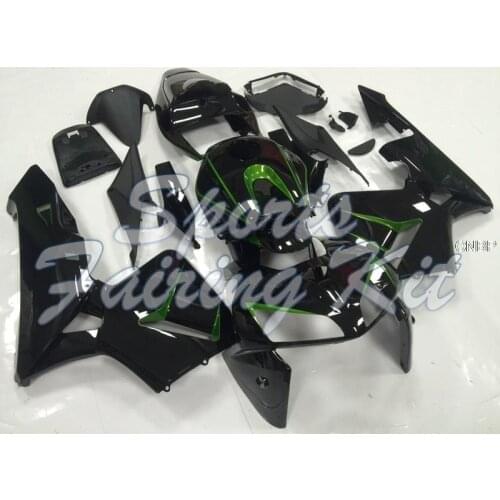 Bodywork for CBR 600RR 2005 - 2006 glossy Black Green Fairing CBR 600 RR 05 Fairings CBR 600 RR 2005