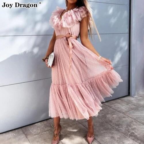 Summer Womens Long Casual White Party Female Evening Prom Light Beach Plus Size Elegant Vintage Night Pink Dress Outfit Lace