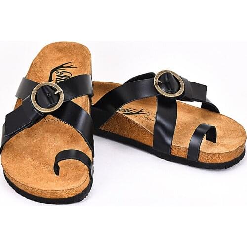 Moosefield Genuine leather 2021 new fashion summer Men Flip-Flops thin sole non-slip orthopedic eva sole 40-45 size slippers