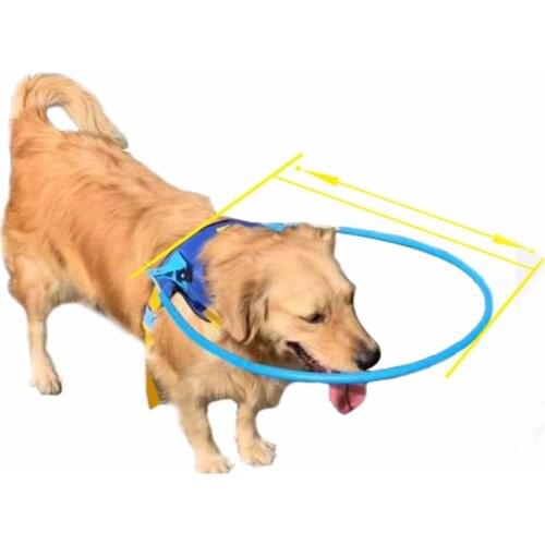 Soft Protective Vest Ring for Dog Safe Halo Harness for Blind Dogs Prevent Collide Wall
