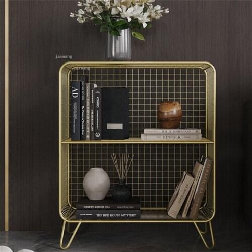 Nordic Wrought Iron Living Room Bedroom Floor Plant Stand Creative Dormitory Study Bookshelf for Balcony Storage Rack Decoration