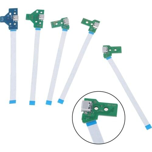 1pc USB Charging Port Socket Circuit Board For 12Pin JDS 011 030 040 055 14Pin 001 Connector For PS4 Controller