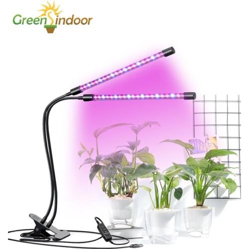 Full Spectrum Phytolamps DC5V USB LED Grow Light with Timer Desktop Clip Phyto Lamps for Indoor Plants Flowers Grow Box Lights