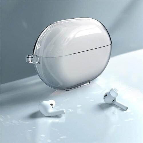 Transparent TPU Soft Protective Case With Hook for Huawei Freebuds Pro 4th Generation Bluetooth Earphone Shell Case Accessories