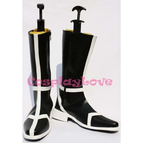 Custom Made Japanese Anime Inspired by Bleach Arrancar Black Cosplay Shoes Boots For Christmas Halloween Party Birthday