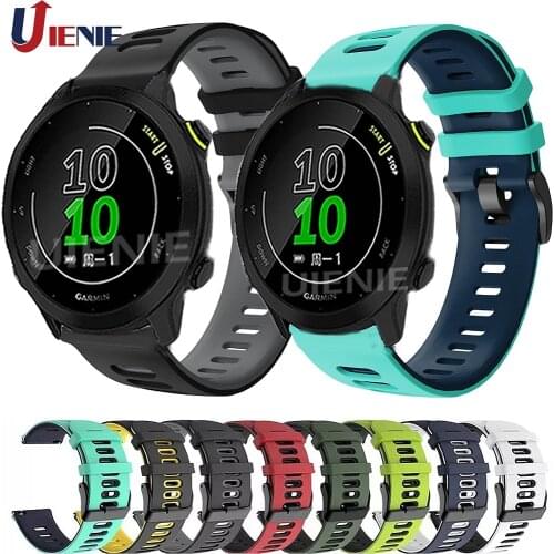 20mm Silicone Watch Band for Garmin Forerunner 158 245 245M Vivoactive 3 Strap Bracelet Watchband Sport Wristband for Venu SQ