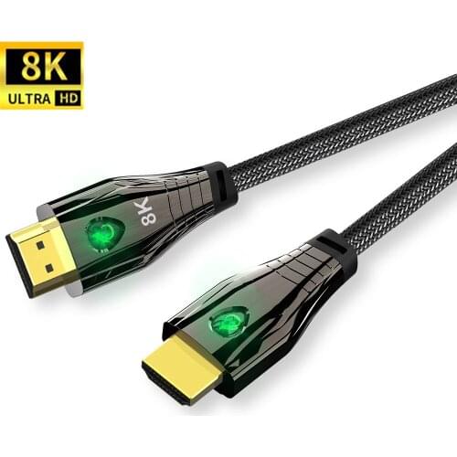 HDMI-Compatible Cable for Xiaomi Mi Box 2.1 Cable 8K/60Hz 4K/120Hz 48Gbps HDR10+ Digital Cable for PS5 Splitter Cable HDMI 2.1