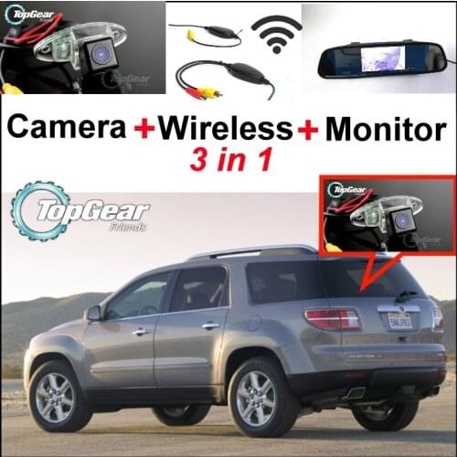 3in1 Special WiFi Camera + Wireless Receiver + Mirror Parking System For Saturn Outlook 2007~2010