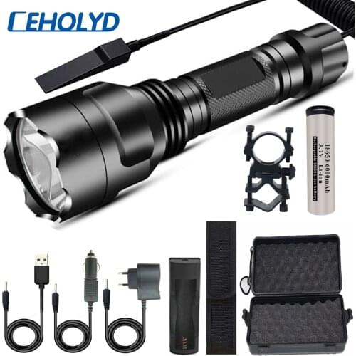 XHP50.2 Super bright LED Flashlight 5 lighting modes Led Torch for Night Riding Camping Hunting & Indoor Activities Use 18650