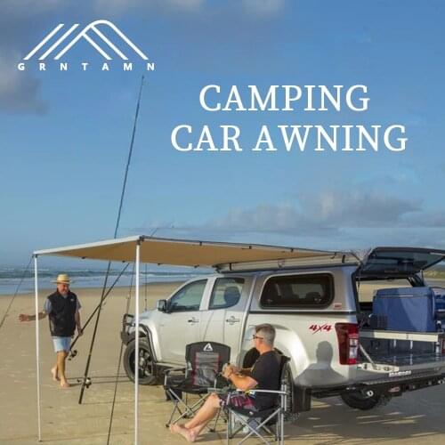 GRNTAMN Outdoor 4WD Car Roof Tent Awning Roof Up 420D Oxfrod Sun Shade Awning Side Tent