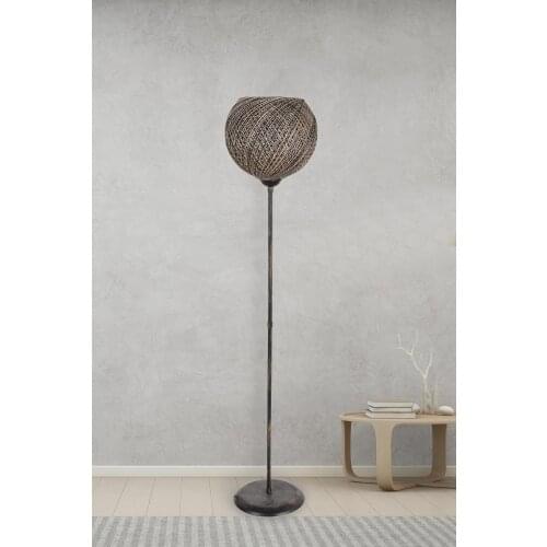Saint Belisama Lori Floor Lamp Jute Black