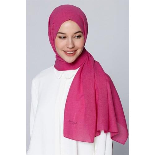 Trend Adalia Şal Fuşya Tesettür Başörtüsü