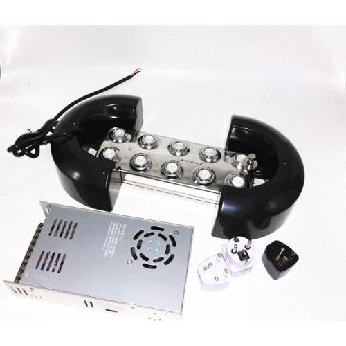 5Kg/H Ultrasonic Mist Maker 10 Head Fogger Humidifier Sprayer Industry One Set Humidifier +One Float Chamber Industry Hydroponi